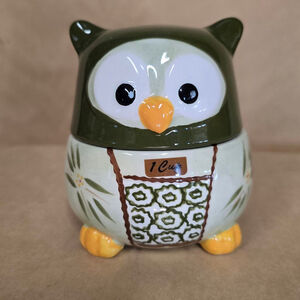 Owl Ceramic Measuring Cups, Nesting 1 Cup 1/2 1/3 1/4 Cute Kitchen Decor crazing